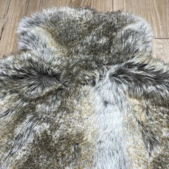 NWT Weatherproof Black Reversible Faux Fur Vest- Women Size Large - Picture 15 of 16